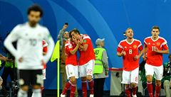 Rusové se radují, vedou nad Egyptem 3:0 a je rozhodnuto.