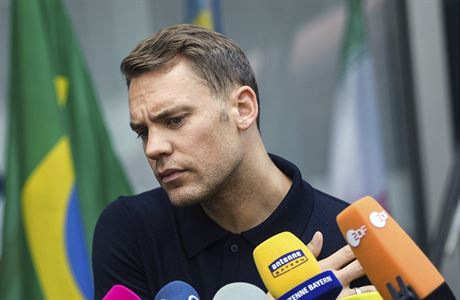 klaman nmet fotbalist po nvratu z MS 2018, Manuel Neuer mluv s novini.