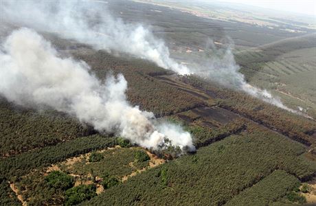 Plameny zniily v roce 2012 165 hektar lesa. Sttn podnik Lesy R vyslil...