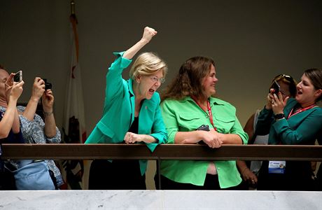 Protest podpoila i sentorka Elizabeth Warrenon.