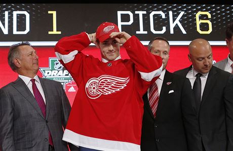 echa Filipa Zadinu si jako estého v drafts NHL 2018 vybral Detroit.