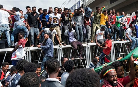 Projev etiopského premiéra peruila exploze.