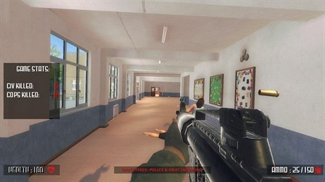 Screenshot z kontroverzní hry Active Shooter.