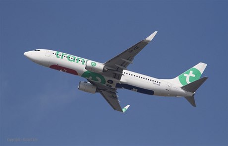 Boeing 737 spolenosti Transavia.