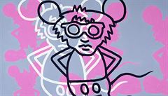Keith Haring: Andy Mouse (z výstavy Abeceda, Albertina, Víde 2018)