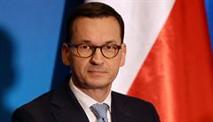 Polský premiér Mateusz Morawiecki bhem summitu Evropské unie.