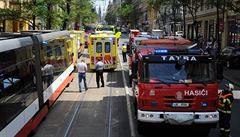 V Praze mezi I.P.Pavlova a Karlovým námstím se srazily dv tramvaje.