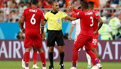 Hrái Panamy protestují proti výroku rozhodího v zápase proti Tunisku