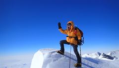 Horolezkyn Renata Chlumská na Everestu.