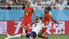 Michy Batshuayi byl i p�es výhru Belgi�anu smola�em utkání.