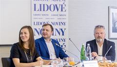 Na konferenci LN hovoili za fintech firmy (zleva) Maria Staszkiewiczová,...