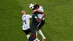 Ze zápasu Nigérie-Argentina...