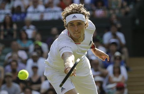 Alexander Zverev na Wimbledonu 2018.