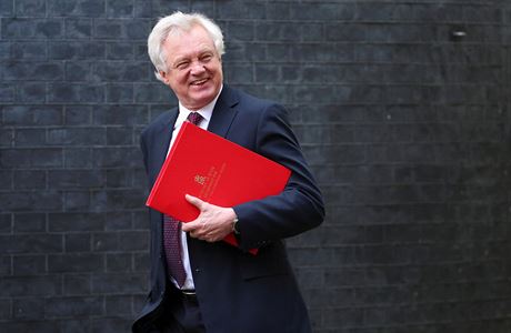 Odstupující britský ministr pro brexit David Davis.