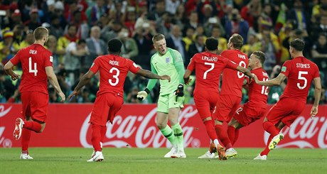 MS ve fotbale 2018, Kolumbie vs. Anglie: ostrovní celek slaví postup.