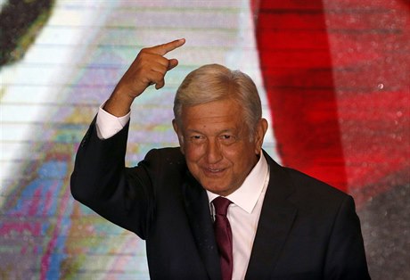 Vítz mexických prezidentských voleb Andres Manuel Lopez Obrador.