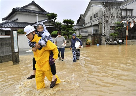 Záplavy v Japonsku.