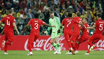 MS ve fotbale 2018, Kolumbie vs. Anglie: ostrovn celek slav postup.