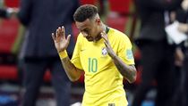 MS ve fotbale 2018, Brazlie vs. Belgie: Neymar po konci zpasu.