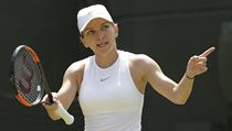 Rumunka Simona Halepov na Wimbledonu 2018.