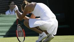 Petra Kvitová v 1. kole Wimbledonu 2018.