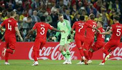 MS ve fotbale 2018, Kolumbie vs. Anglie: ostrovní celek slaví postup.