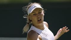 Dánská tenistka Caroline Woznická postoupila na Wimbledonu 2018 do druhého...