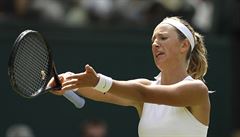 Bloruska Victoria Azarenková ve 2. kole Wimbledonu 2018 nestaila na Karolínu...