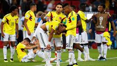 Zklamaní fotbalisté Kolumbie.