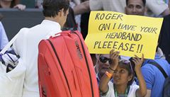 Wimbledon 2018: fanynka prosí legendárního Federera o jeho elenku.