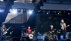Kompletní sestava Rolling Stones na koncert v Letanech.