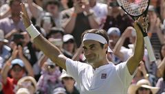 Roger Federer postoupil do druhého kola Wimbledonu.