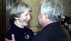 Dagmar Bure�ová b�hem udílení státních vyznamenání na Pra�ském hrad� v roce...
