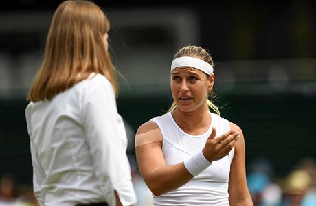 Wimbledon 2018: Cibulková se dohaduje se supervizorkou zápasu s u-wej Sie.