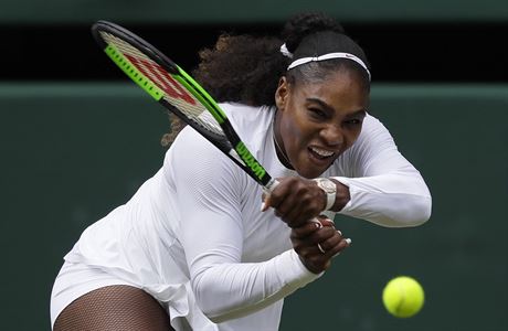 Serena Williamsov ve tvrtfinel Wimbledonu 2018.