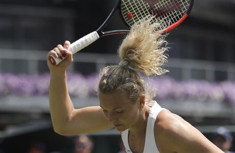 Kateina Siniaková na letoním Wimbledonu.