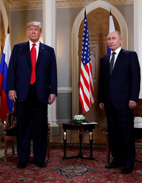 Americký prezident Donald Trump se setkal s ruským prezidentem Vladimirem...