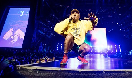 Raper Pharrell Williams byl jedním z hlavních taháků festivalu.