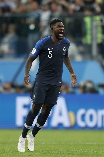 Francouzský fotbalista Samuel Umtiti.