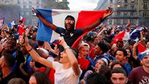 MS ve fotbale 2018, Francie vs. Belgie: radost francouzskch fanouk.