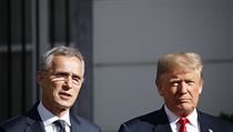 Americk prezident Donald Trump a generln tajemnk NATO Jens Stoltenberg ped...