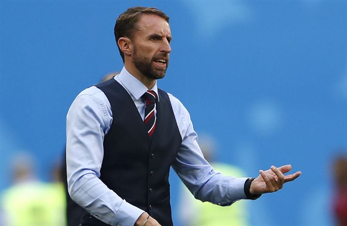 MS ve fotbale 2018, Belgie vs. Anglie: kou ostrovního výbru Gareth Southgate.