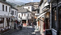 Albánské historické město Gjirokastër chátrá