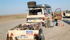 Oprava upadnuté pevodovky v Kazachstánu