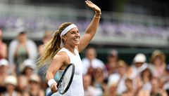 Wimbledon 2018: Cibulková slaví postup do tvrtfinále.