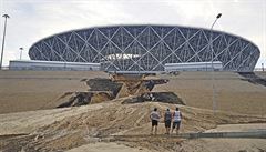 Volgograd Arena po sesuvu pdy.