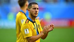 Eden Hazard dkuje za podporu belgickým fanoukm na svtovém ampionátu v Rusku