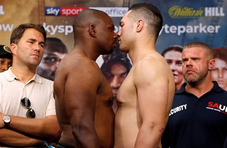 Dillian Whyte a Joseph Parker na váení.