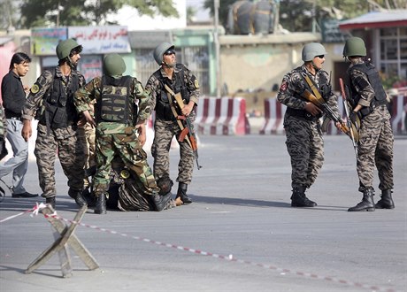 Afghánská bezpenostní jednotka.