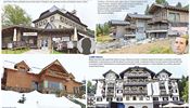 Infographics of billionaires and their settlements in the countryside.